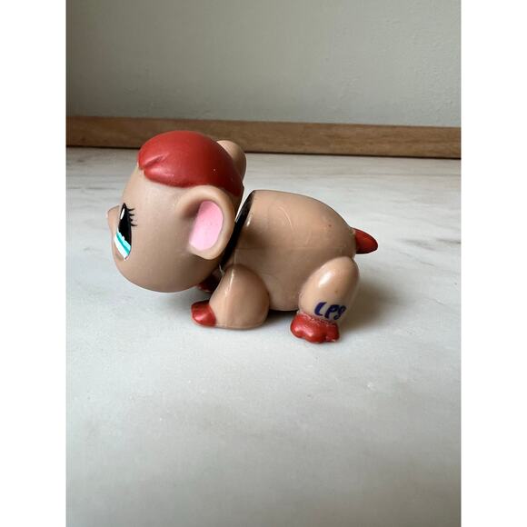 Littlest Pet Shop Brown Blue Eyes Guinea Pig #1193 LPS 2007 - Picture 4 of 6